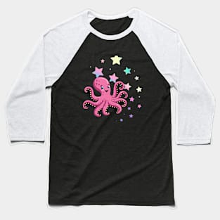 Cute Octopus Baseball T-Shirt